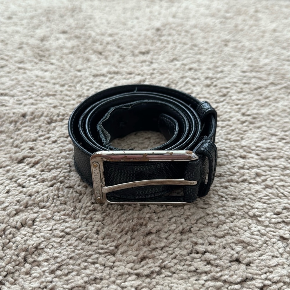 Men’s Louis Vuitton Graphite Belt 90/36
